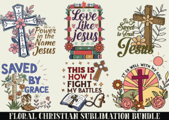 Floral Christian Sublimation Bundle