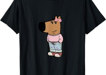 my new character is a chill girl meme funny chill guy meme T-Shirt