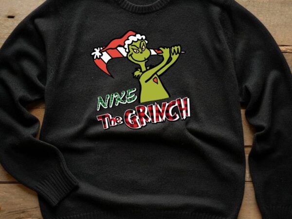 Nike the grinch T shirt vector artwork