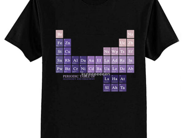 Periodic table of allomancers classic t-shirt