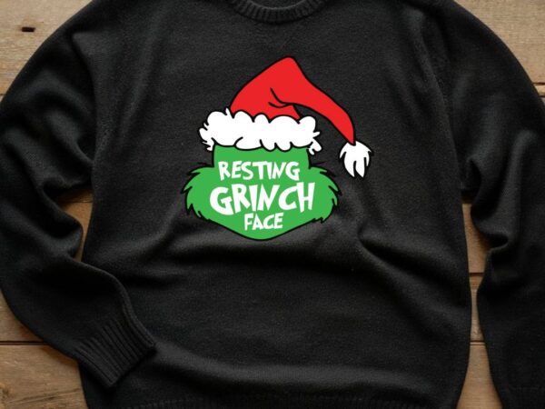 Resting grinch face t shirt design online