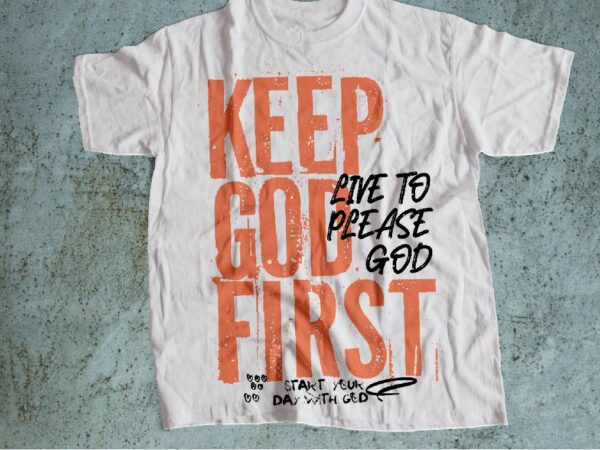 Keep god first street wear shein style design