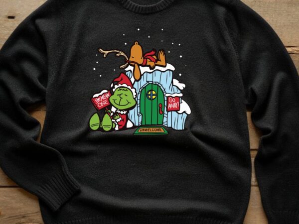 Funny christmas snoopy t shirt graphic design