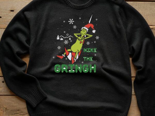 Nike the grinch T shirt vector artwork