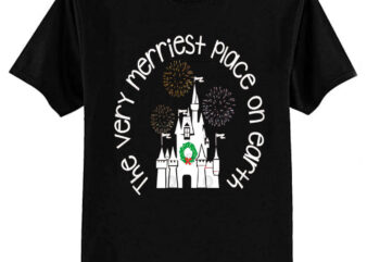 very merry christmas castle T-Shirt