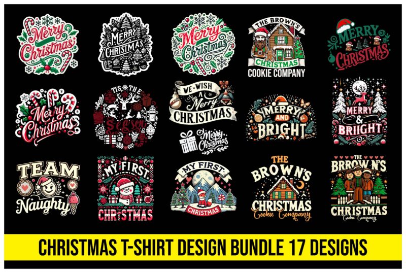 Christmas t-shirt Design bundle