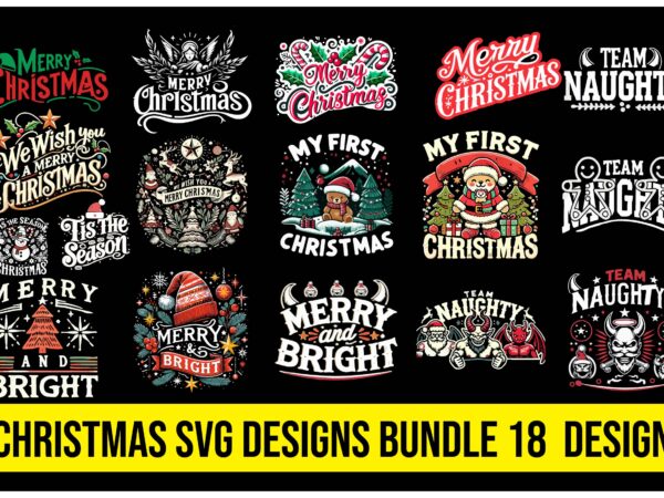 Christmas t-shirt design bundle