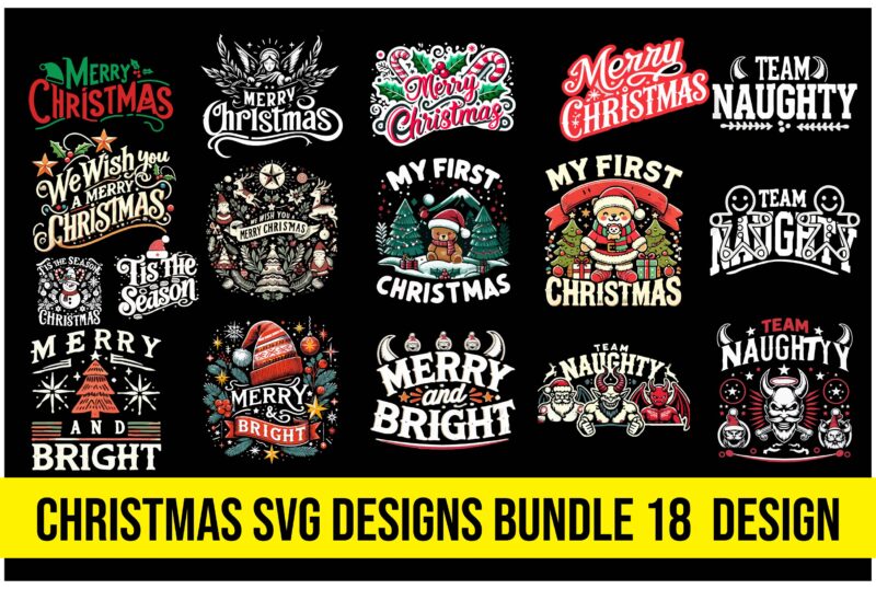 Christmas t-shirt Design Bundle