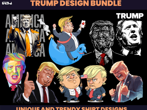 Donald trump design bundle, trump tshirt design, sublimation design, dtf transfer, dtg transfer, graphic tees, png, svg