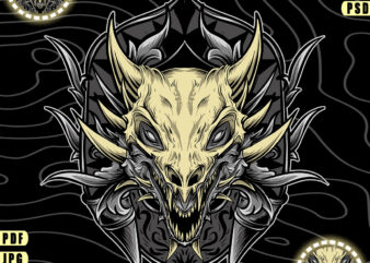 Dragon Skull Design