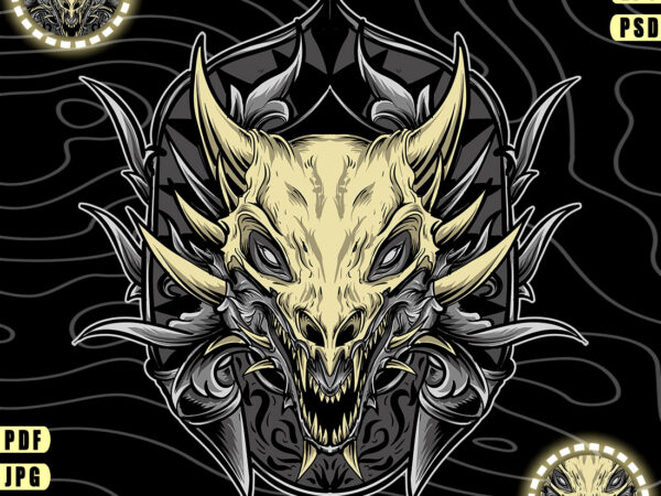 Dragon skull design