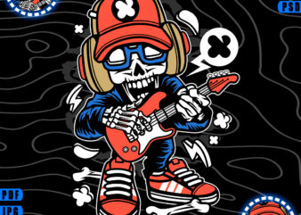 Rock Star Skeleton Design