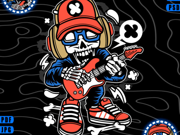 Rock star skeleton design