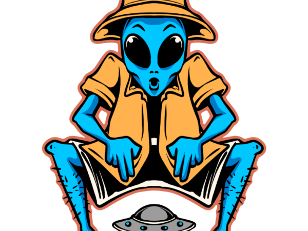 Alien holiday t shirt vector