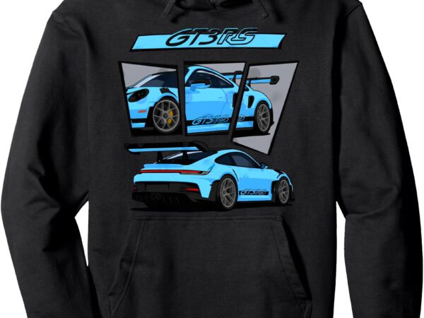 911 gt3 rs car pullover hoodie