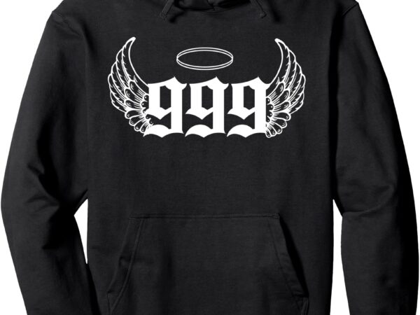 999 angel number pullover hoodie