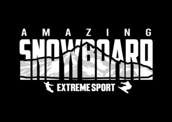 AMAZING SNOWBOARD POSTER