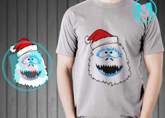 Abominable Snowman Christmas SVG, Bigfoot Yeti Christmas SVG