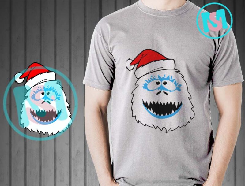 Abominable Snowman Christmas SVG, Bigfoot Yeti Christmas SVG