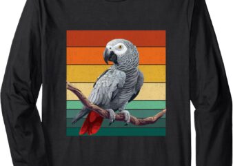 African grey parrot Long Sleeve T-Shirt