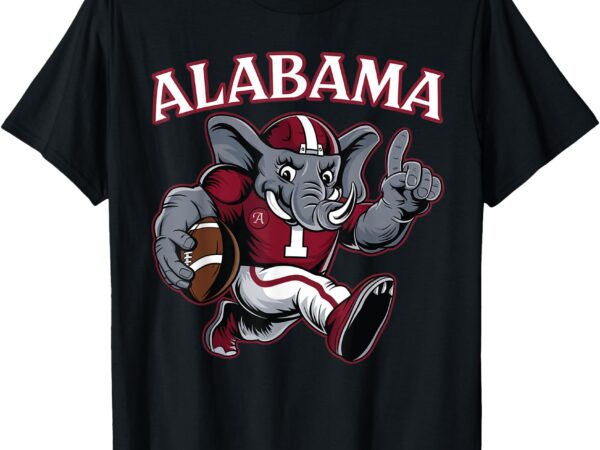 Alabama al vintage sports funny love elephant animal men kid t-shirt