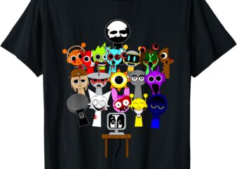 All Sprunki phase 2 horror evil scary Sprunki Boys Girls T-Shirt