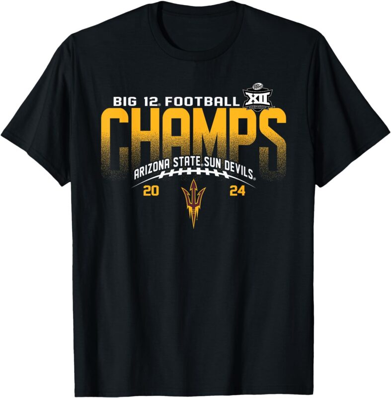 Arizona State Sun Devils Big 12 Champs 2024 Football Icon T-Shirt