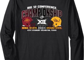 Arizona State vs Iowa State Big 12 Championship 2024 Helmets Long Sleeve T-Shirt