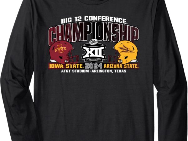 Arizona state vs iowa state big 12 championship 2024 helmets long sleeve t-shirt