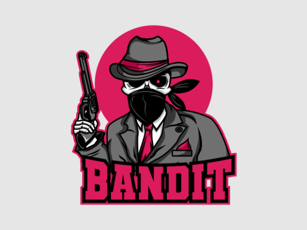 Bandit cartoon t shirt template