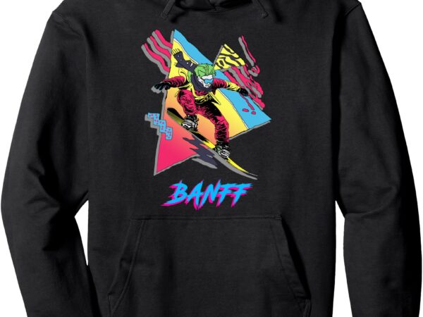 Banff snowboarder fun snowboarding snowboard pullover hoodie t shirt template