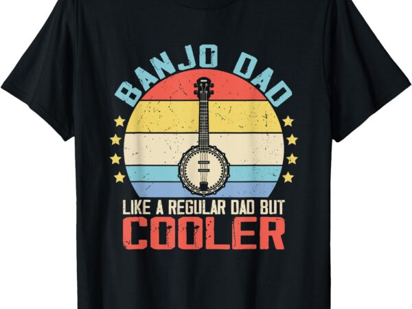 Banjo teacher player dad for bluegrass guitarist musician t-shirt