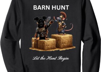 Barn Hunt Lover – cute warrior Rat and Jack Russell Terrier Sweatshirt