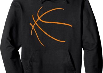 Basketball Silhouette Bball Player Coach Sports Baller Gift Pullover Hoodie