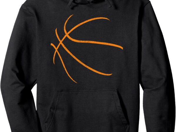 Basketball silhouette bball player coach sports baller gift pullover hoodie t shirt template