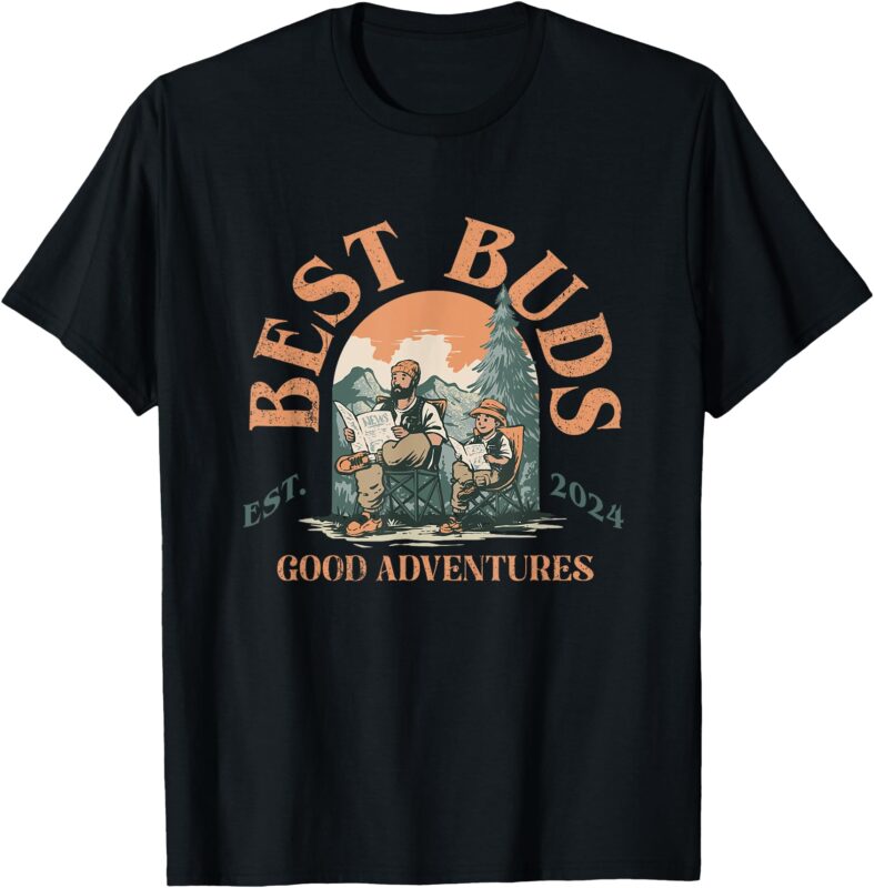 Best Buds Father And Son Matching Outdoors Adventures T-Shirt