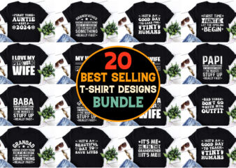 POD Best Selling T-Shirt Design Bundle