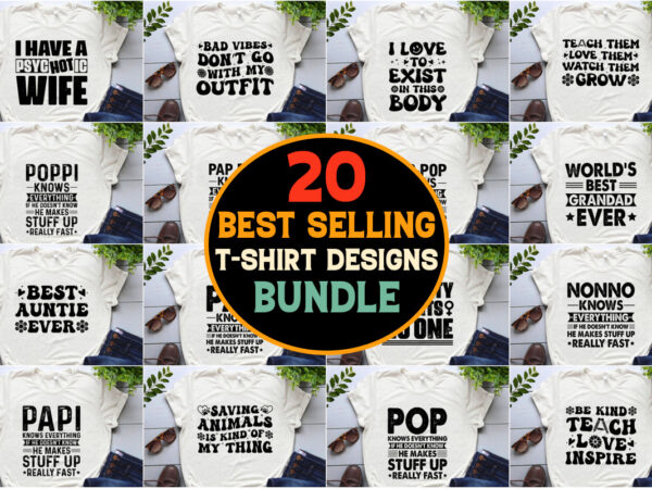 Best selling t-shirt design bundle