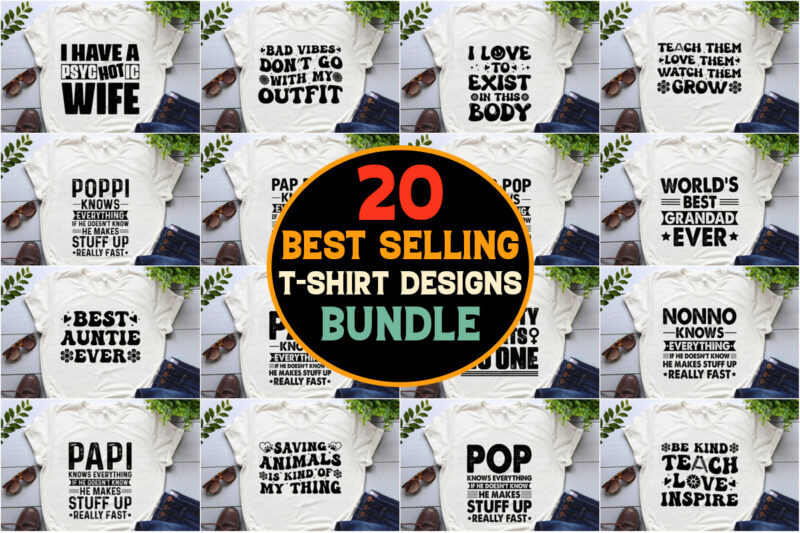 Best Selling T-Shirt Design Bundle