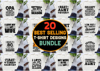 POD Best Selling T-Shirt Design Bundle