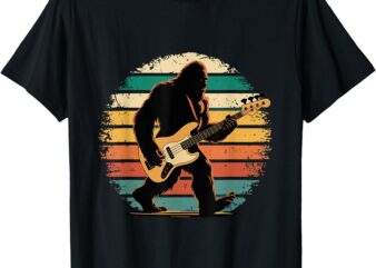 Bigfoot Bass Guitar _ Bass Player Gifts for Men Bass Player T-Shirt