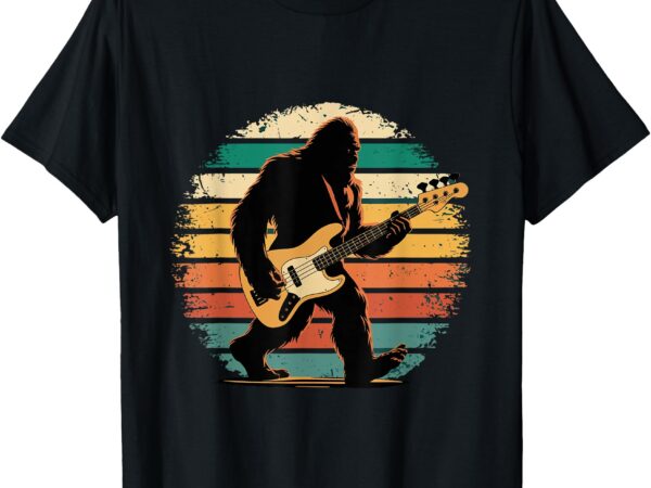 Bigfoot bass guitar _ bass player gifts for men bass player t-shirt