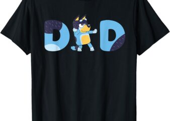 Blue Dad Tan Blue Heeler Bandit Dada Family T-Shirt