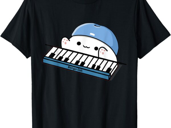 Bongo cat k-pop meow logo t-shirt