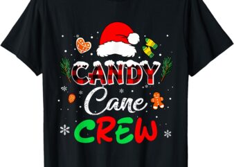 Boys Girls T-Shirt candy cane crew