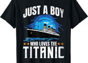 Boys who just love the RMS Titanic T-Shirt