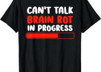 Brain Rot Shirt For Kids Brainrot Word Of The Year Gamers T-Shirt