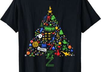 Broadway Musical Theatre Christmas Tree T-Shirt