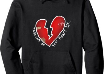 Broken Heart Pullover Hoodie t shirt template