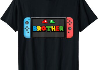 Brother Of The Birthday Boy Game Gaming Mom And Dad Family T-Shirt